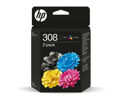 Tusz do drukarki HP Zestaw 308 black i CMY Instant Ink